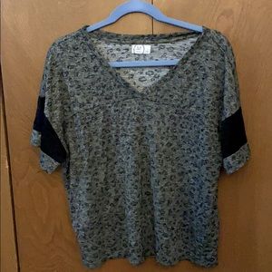 Cheetah print relaxed blouse